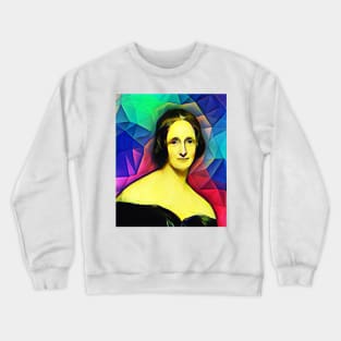 Mary Shelley Colourful Portrait | Mary Shelly Artwork 7 Crewneck Sweatshirt